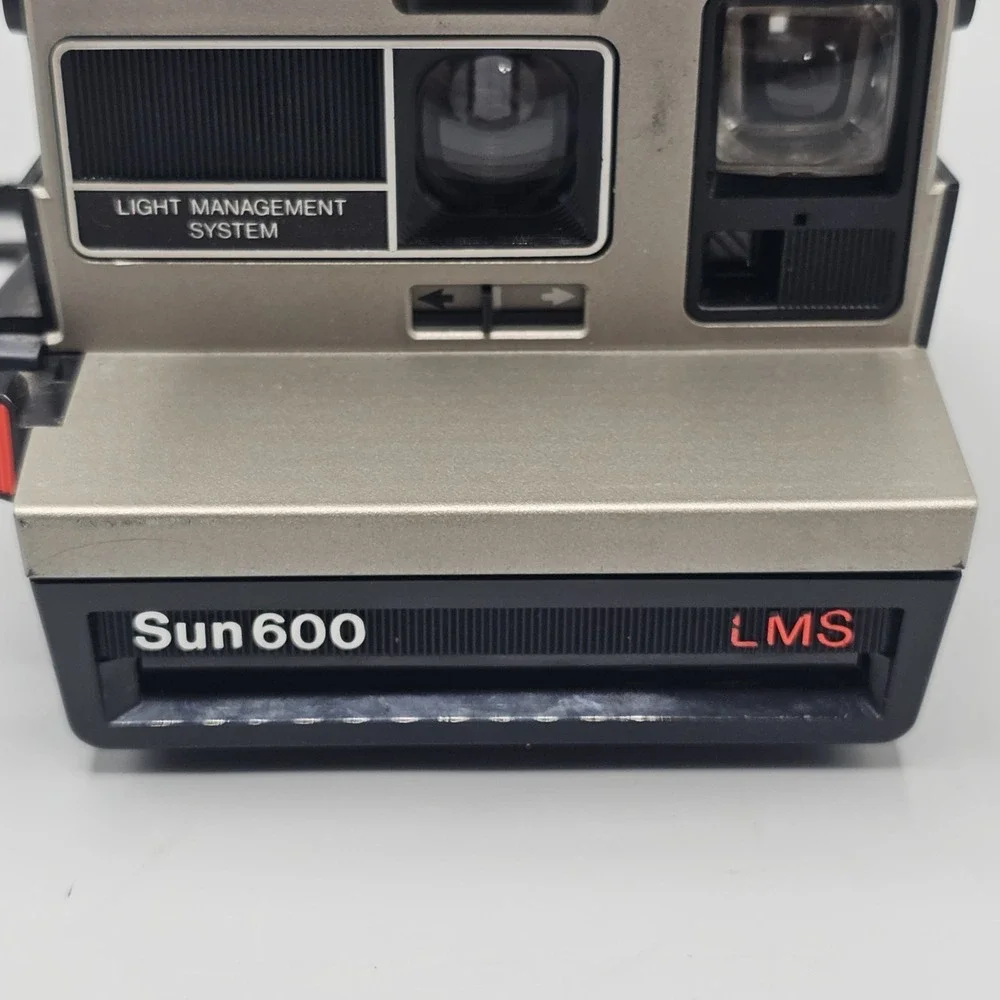 Vtg Polaroid Sun 600 LMS Instant Film Camera Light Management System Untested